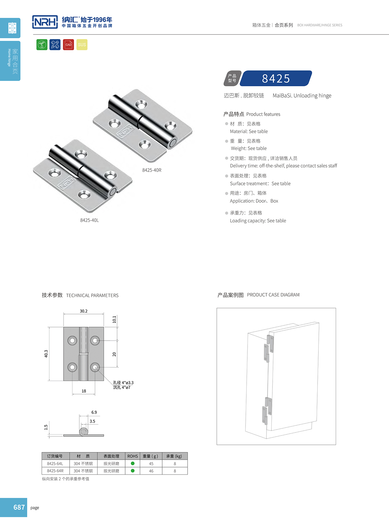 樱桃视频APP在线观看/NRH 8425-64-Z 电箱铰链